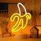 Banana Neon Sign Light, Banana LED Light with Base for Table Decor LED Lamp USB/Battery Powered Fruit Neon Art Sign for Man Cave Birthday Party Wedding Cafe Bar